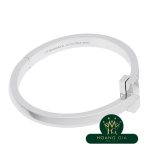 T One Wide Diamond Hinge Bangle S WG