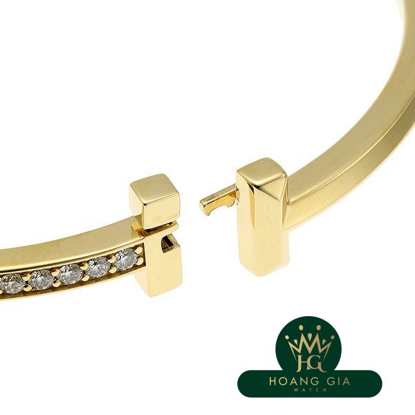 T One Kim cương Bản lề Hẹp Bangle S YG
