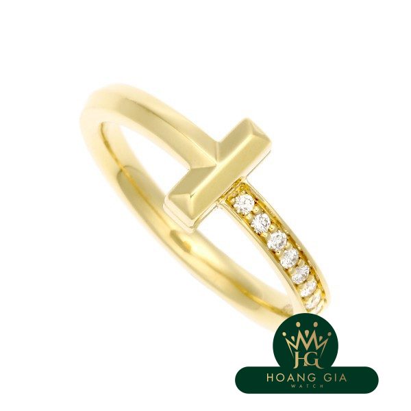 Nhẫn kim cương hẹp T One YG # US6 1/2 số 13