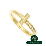 Nhẫn kim cương hẹp T One YG # US6 1/2 số 13
